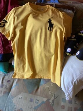 Polo by Ralph Lauren Crewneck Tee in Mustard Yellow
